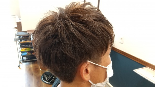 メンズのマットブラウン 駒ヶ根市赤穂の美容室geenee Hair ジーニーヘアー